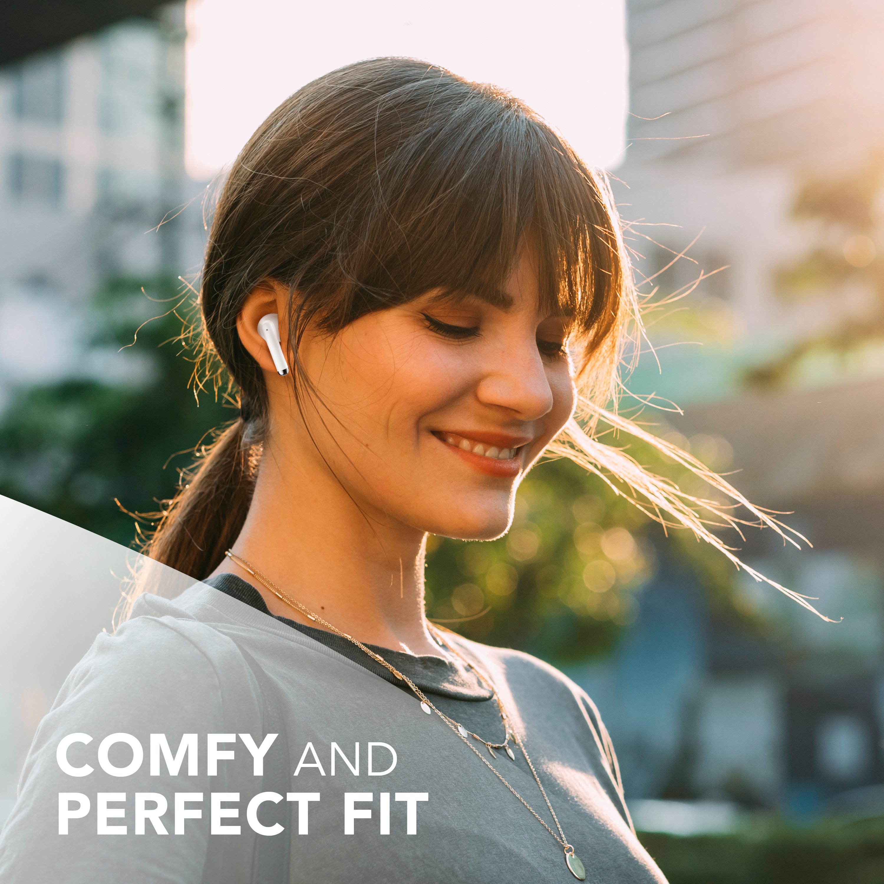 Music Sound Breeze Auricolare Bluetooth a capsula con case colorata