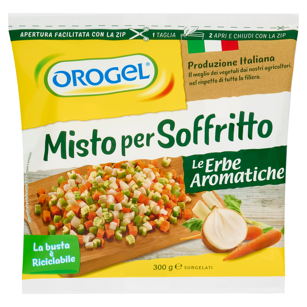 Orogel Le Erbe Aromatiche Misto per Soffritto Surgelati 300 g