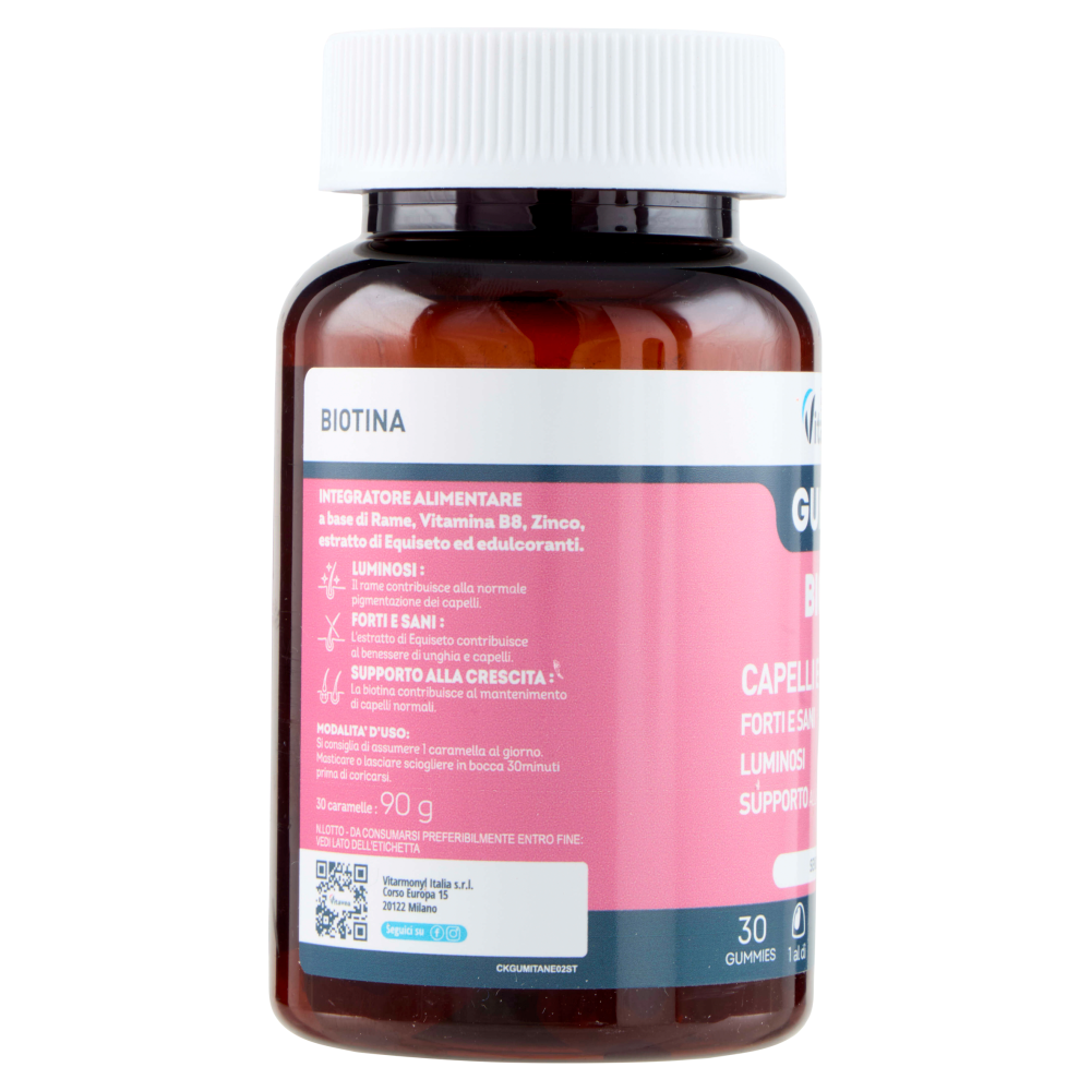 Laboratoires Vitarmonyl Gummies Biotina Capelli e Unghie 30 Gummies 90 g