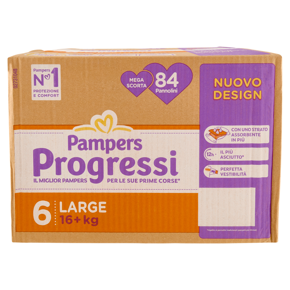 Pampers Progressi Large 84 pz