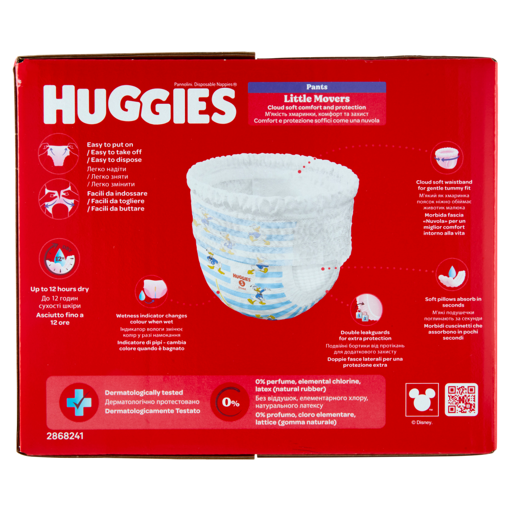 Huggies Little Movers Pants 5 12-17 Kg 104 pz