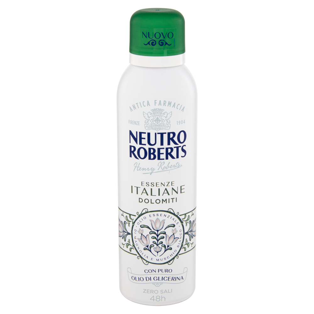 Neutro Roberts Essenze Italiane Dolomiti Olio Essenziale di Magnolia e Muschio Bianco 200 ml