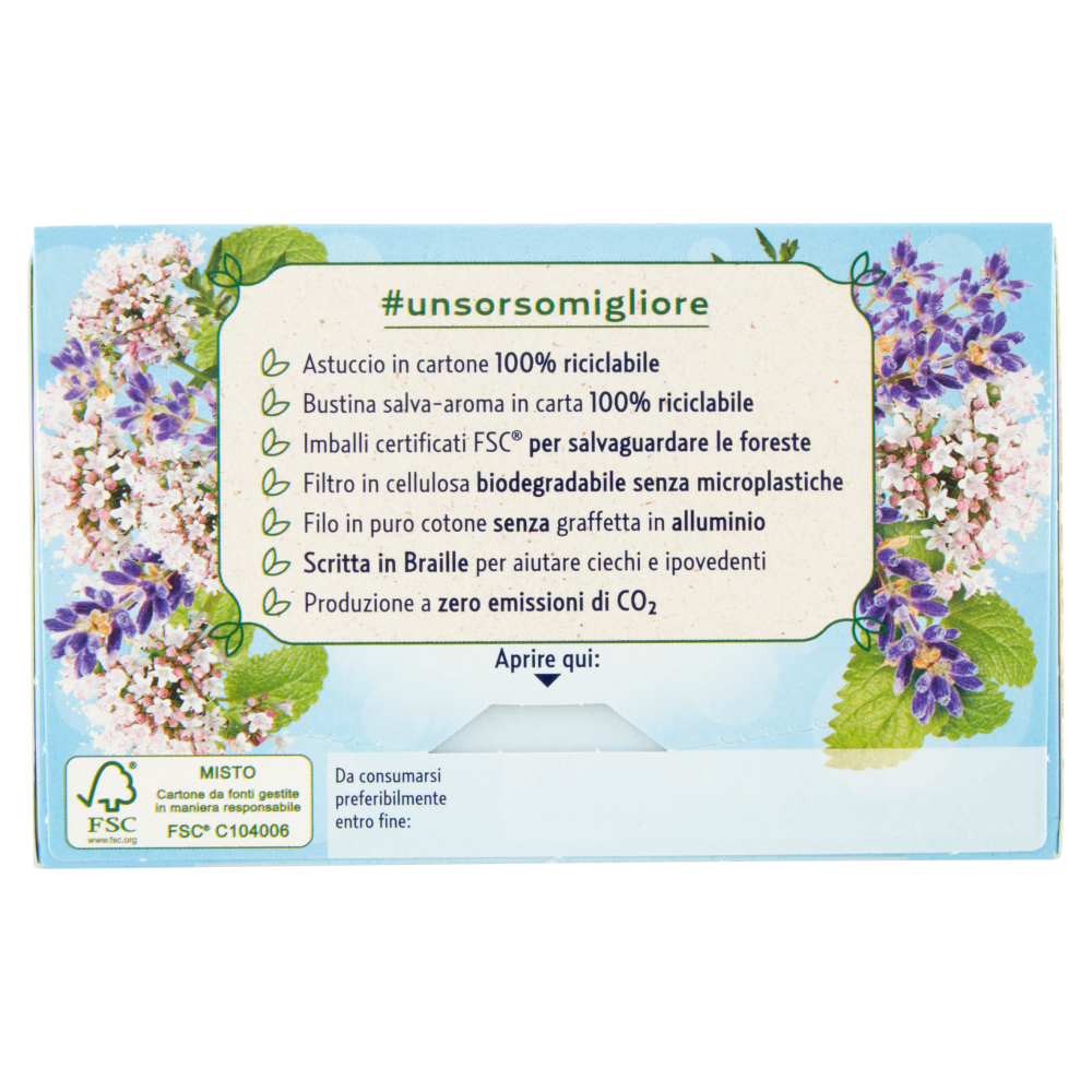 Pompadour Le Tisane Relax con Valeriana e Melissa 18 x 2,2 g