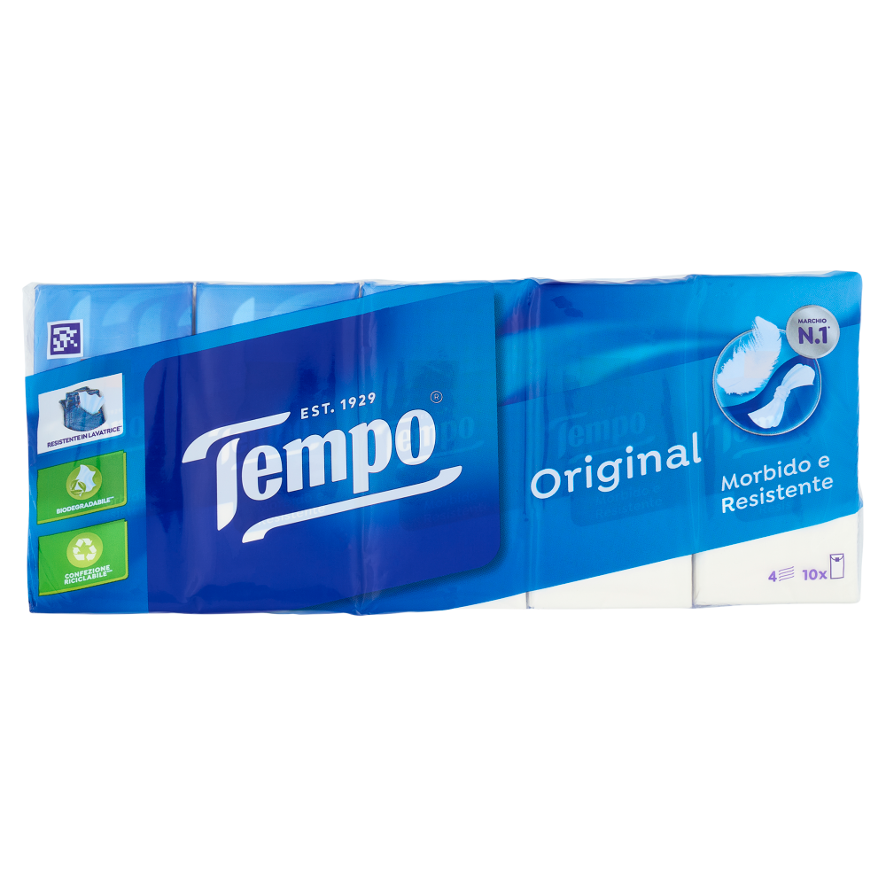 Tempo Original Fazzoletti 4 veli 10 pz