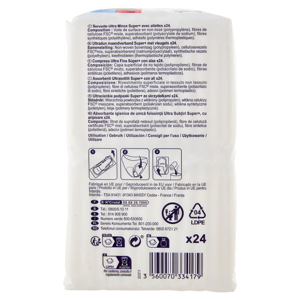 Simpl Choice Assorbenti Ultrasottili Super con ali 24 pz