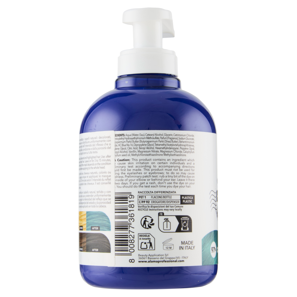 Alama Professional S.O.S. Color & Go Maschera nutriente e colorante Blu 300 ml
