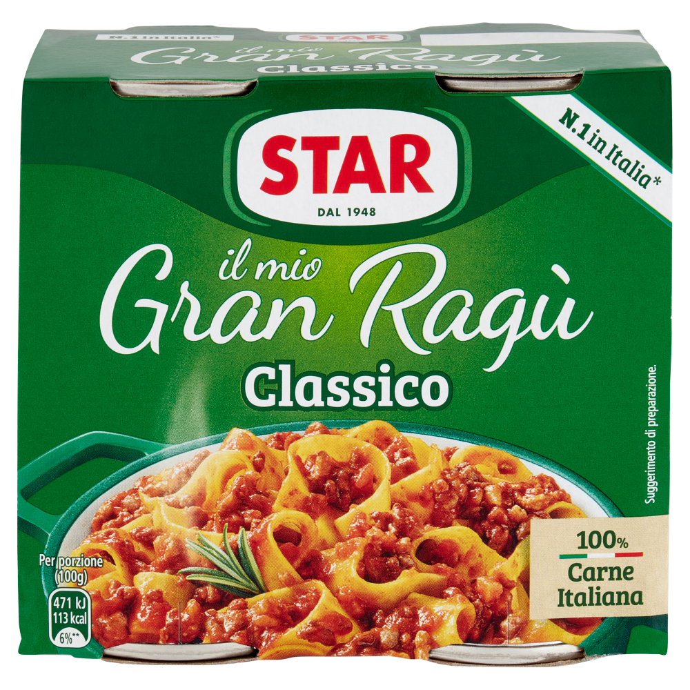 Star il mio Gran Ragù Classico 2 x 180 g