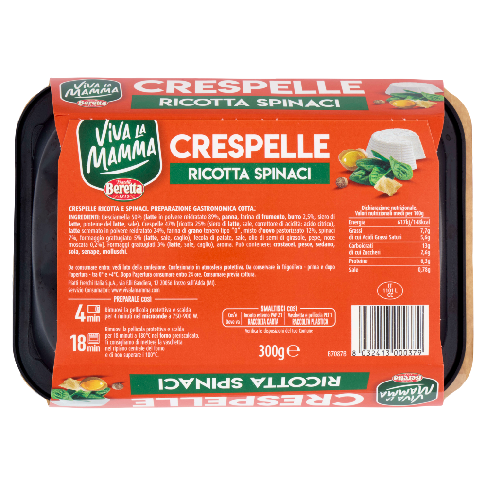 Viva la Mamma Crespelle Ricotta e Spinaci 300 g