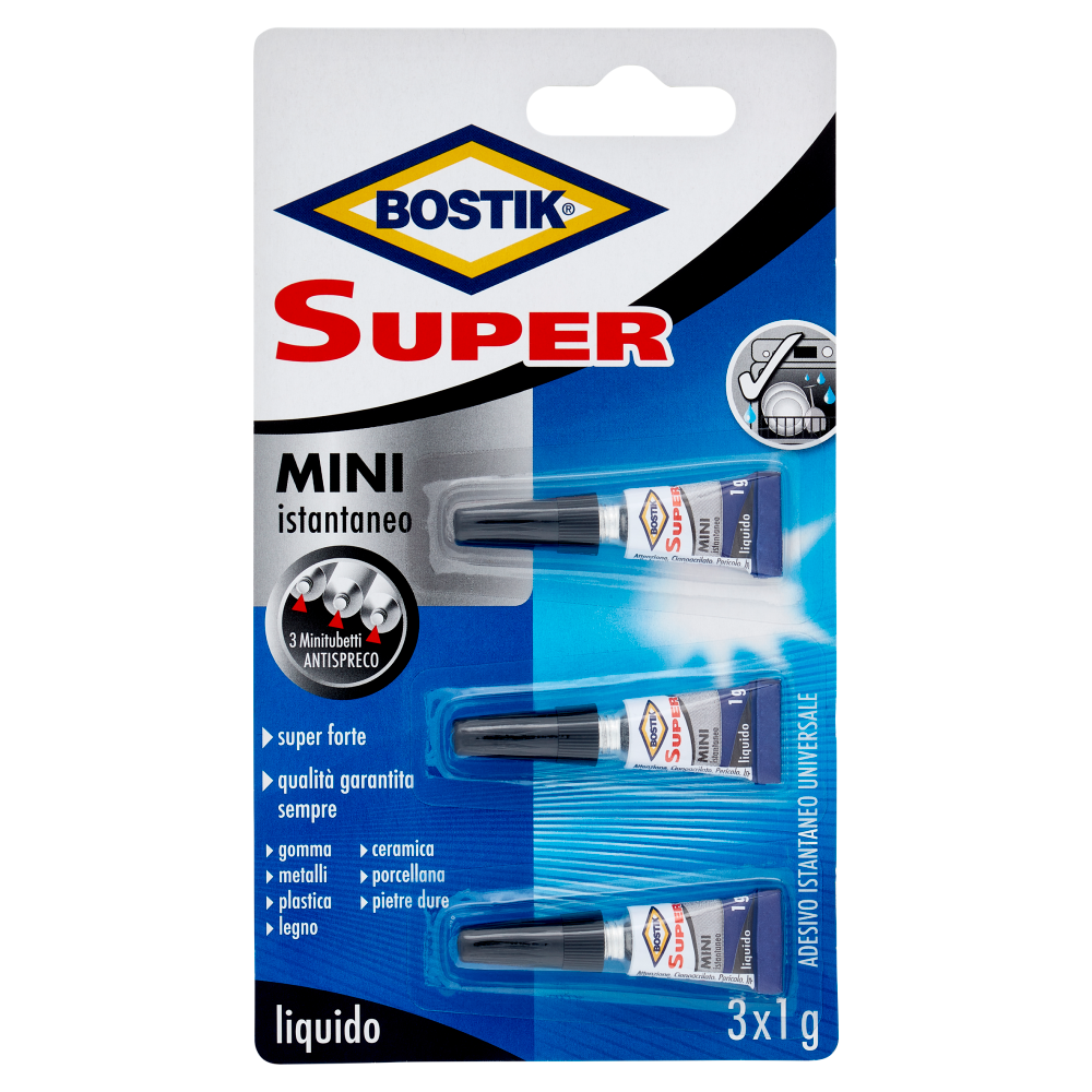 Bostik Super Mini istantaneo liquido 3 x 1 g