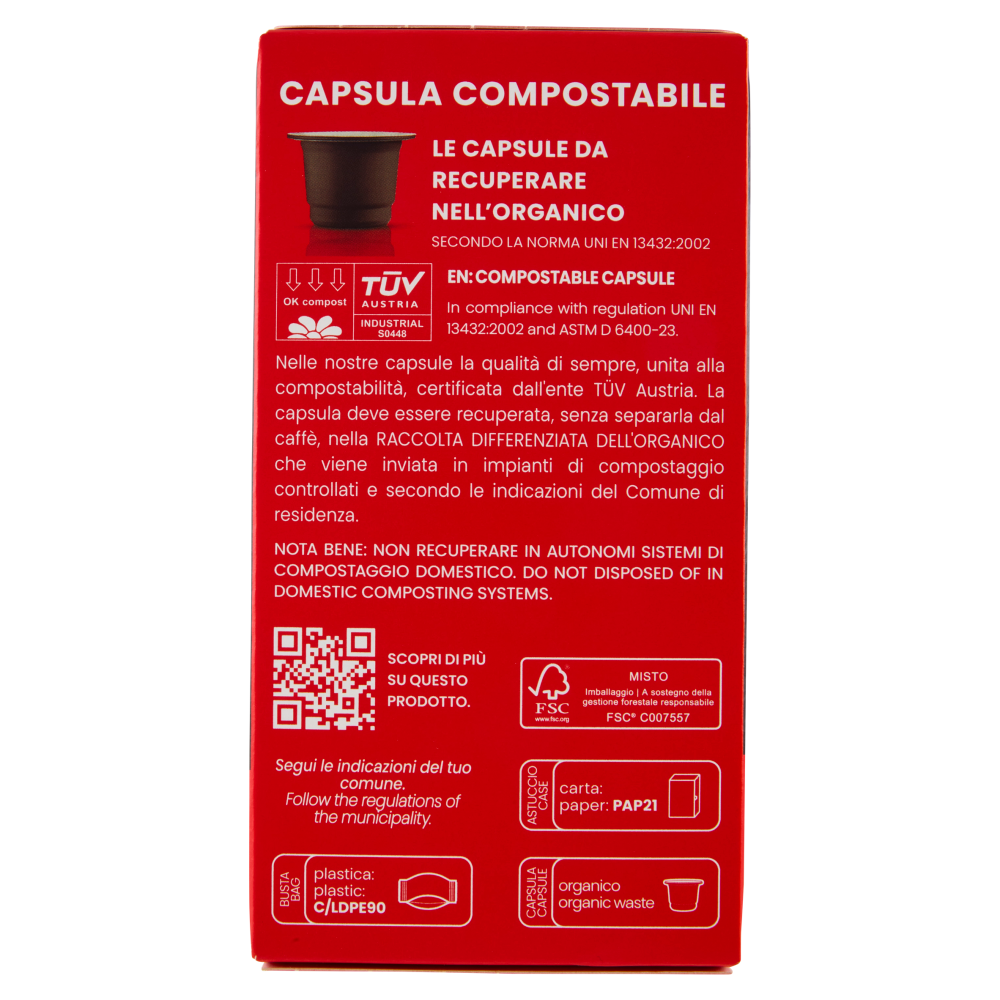 Caffè Vergnano 1882 Cremoso Capsule Compatibili Nespresso* 10 x 5 g