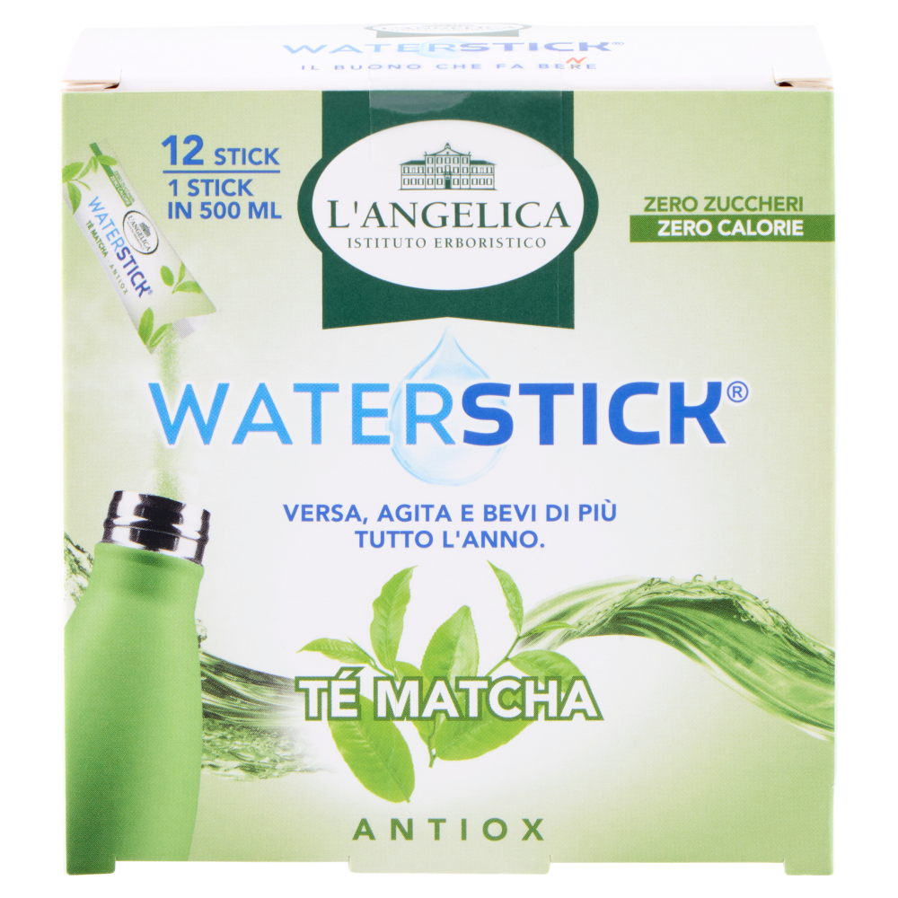 L'Angelica Waterstick T&eacute; Matcha Antiox 12 x 2 g