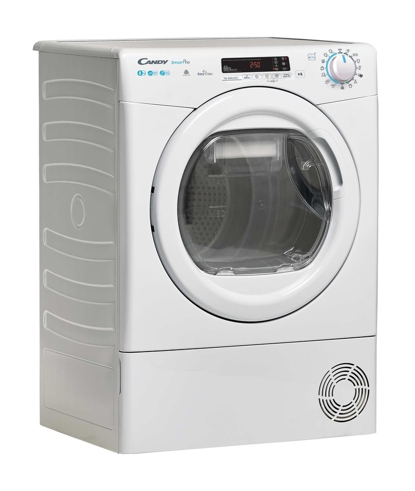 Candy Smart Pro , Asciugatrice 8 KG, Classe E, Bianco, Vapore, Wi-Fi, CSOE H8A2DE-S
