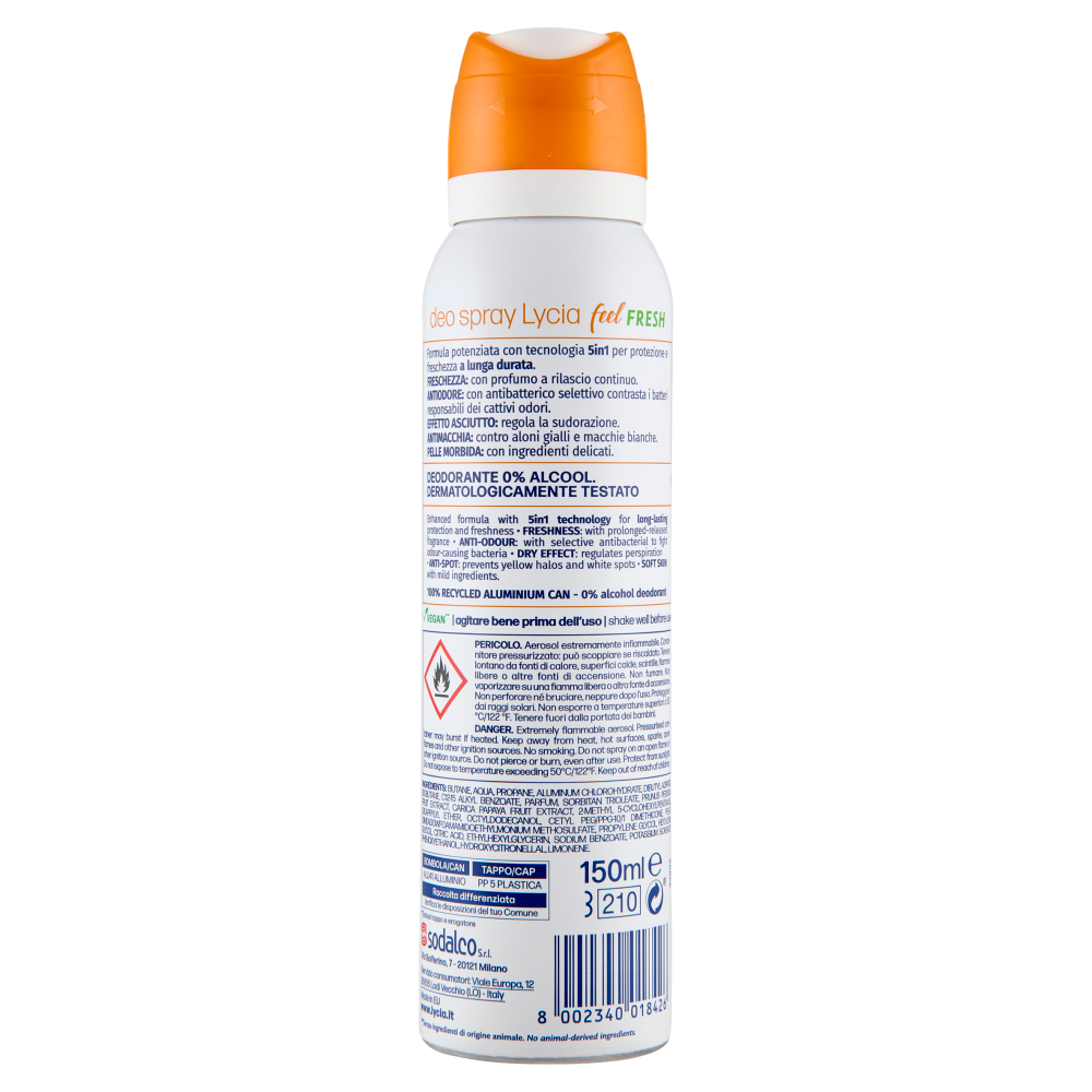 Lycia feel Fresh Pesca & Papaya deo spray 150 ml
