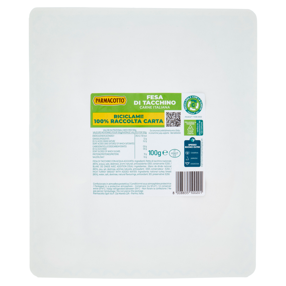 Parmacotto Fesa di Tacchino 100 g