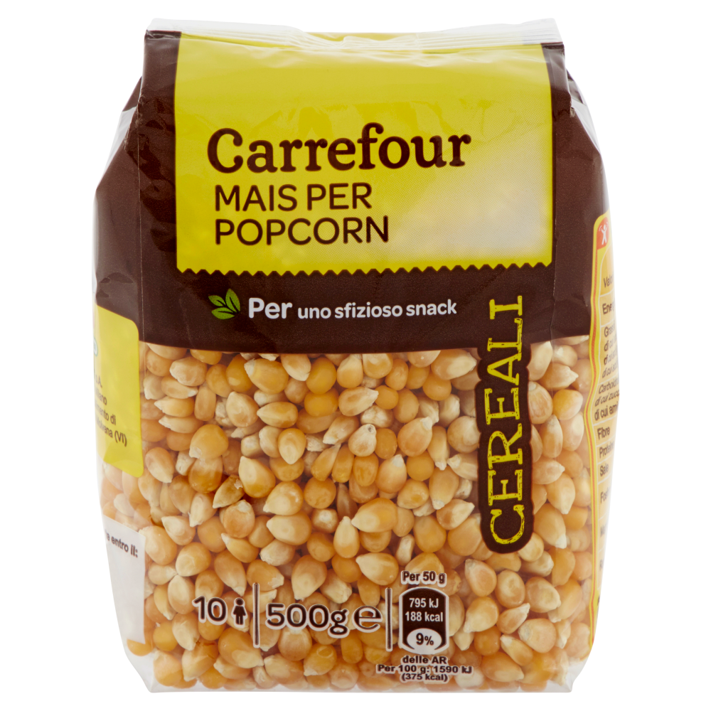 Carrefour Cereali Mais per Popcorn 500 g