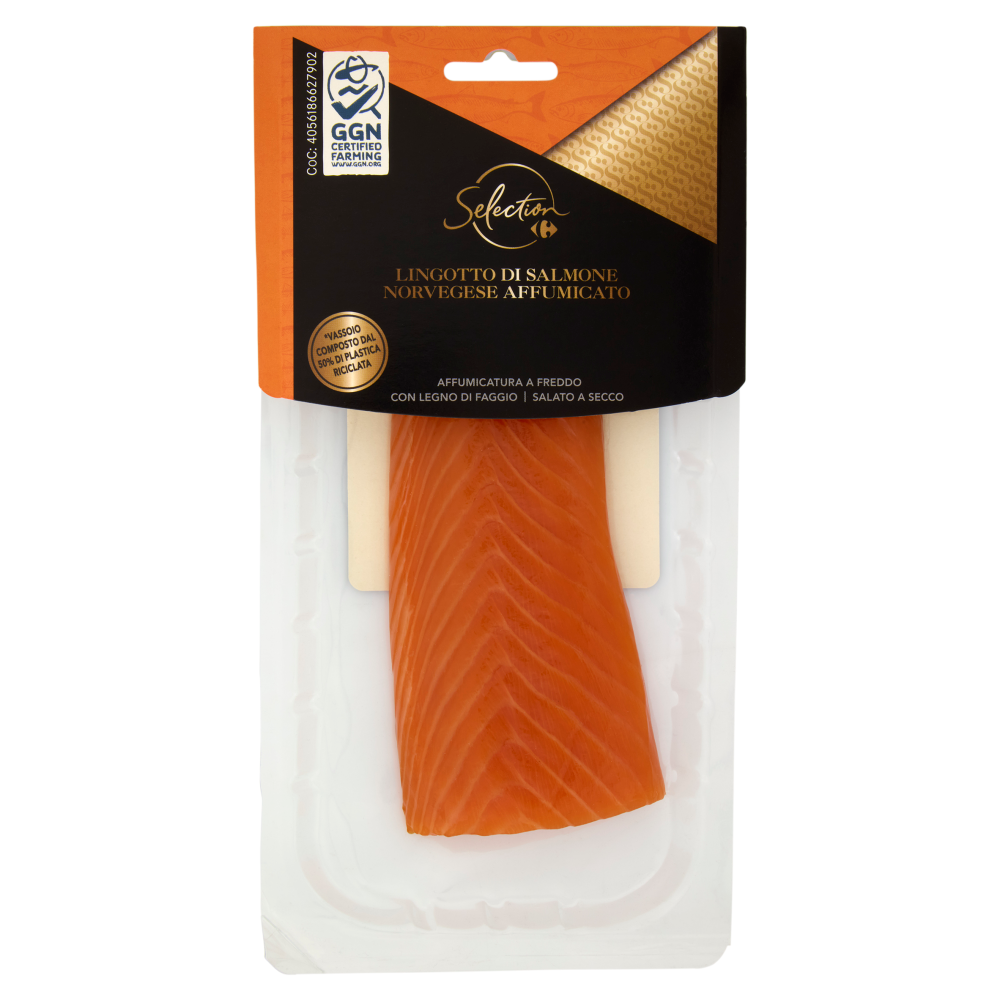 Carrefour Selection Lingotto di Salmone Norvegese Affumicato 100 g