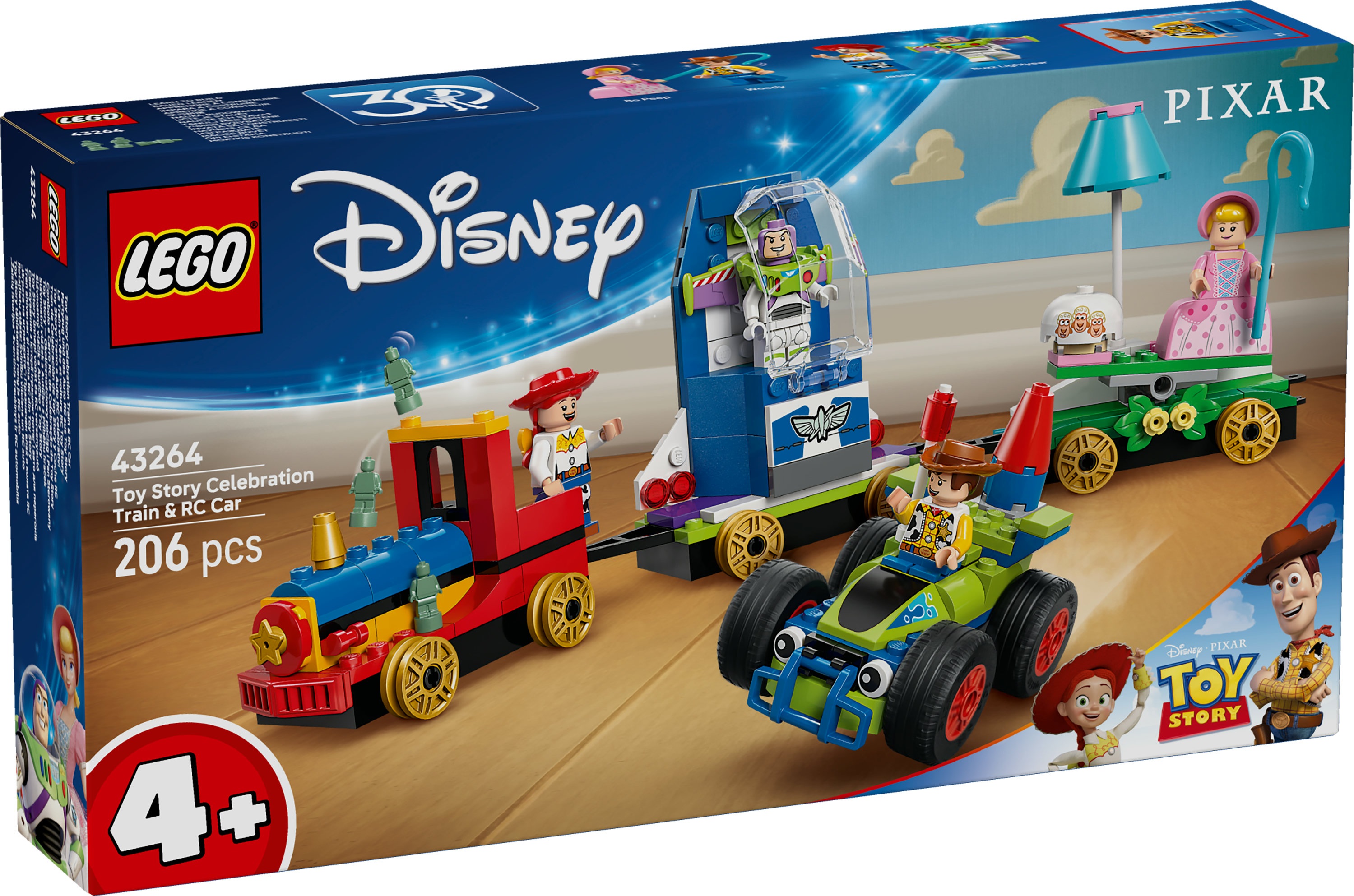 LEGO Disney Toy Story: Treno e Auto RC celebrativi