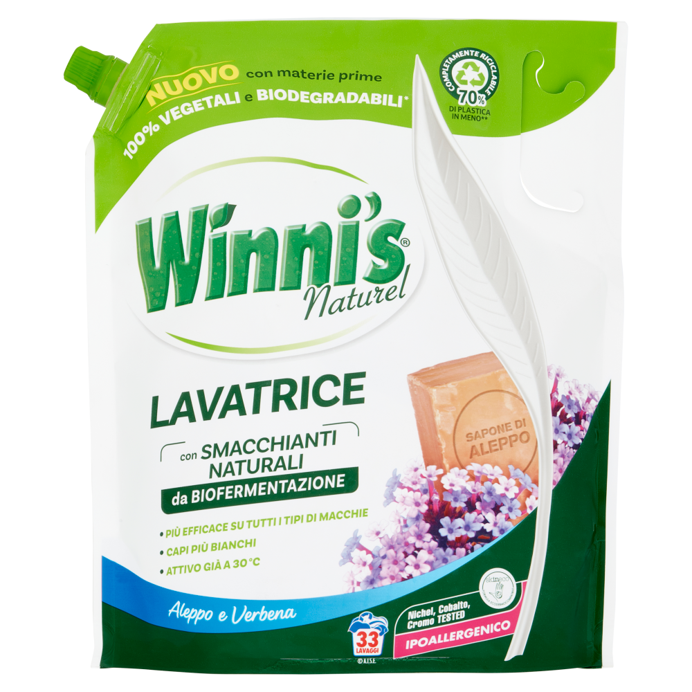 Winni's Naturel Lavatrice Aleppo e Verbena pouch 33 Lavaggi 1,485 l