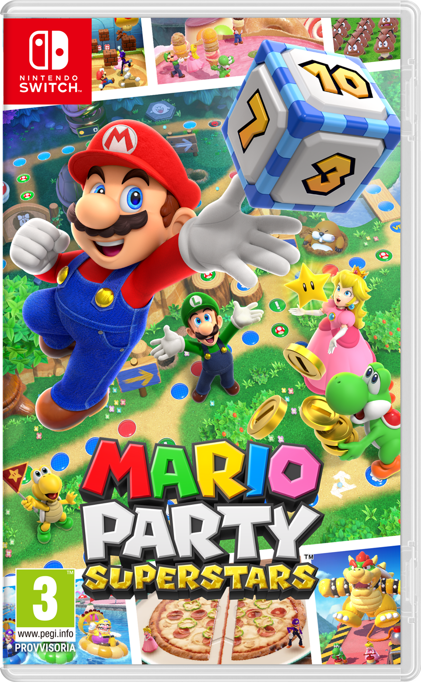Nintendo Mario Party Superstars Standard Cinese semplificato, Cinese tradizionale, Tedesca, DUT, Inglese, ESP, Francese, ITA, Giapponese, Coreano, Russo Nintendo Switch