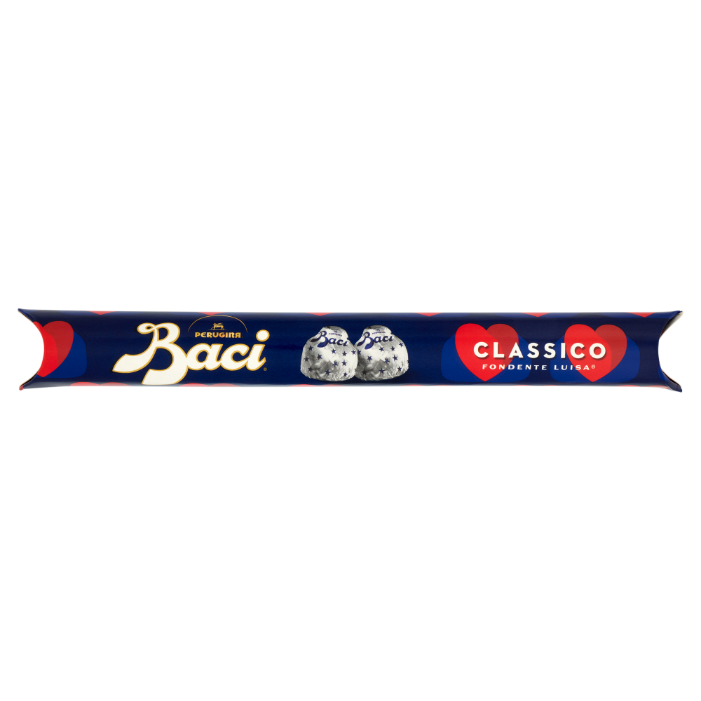 BACI PERUGINA Classico Cioccolatini Fondenti ripieni al Gianduia Tubo 125g