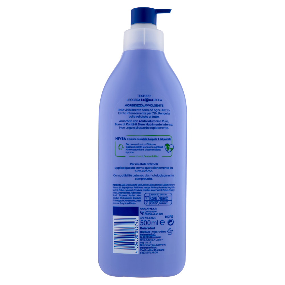 Nivea Crema Corpo Vellutante Pelle secca 500 ml