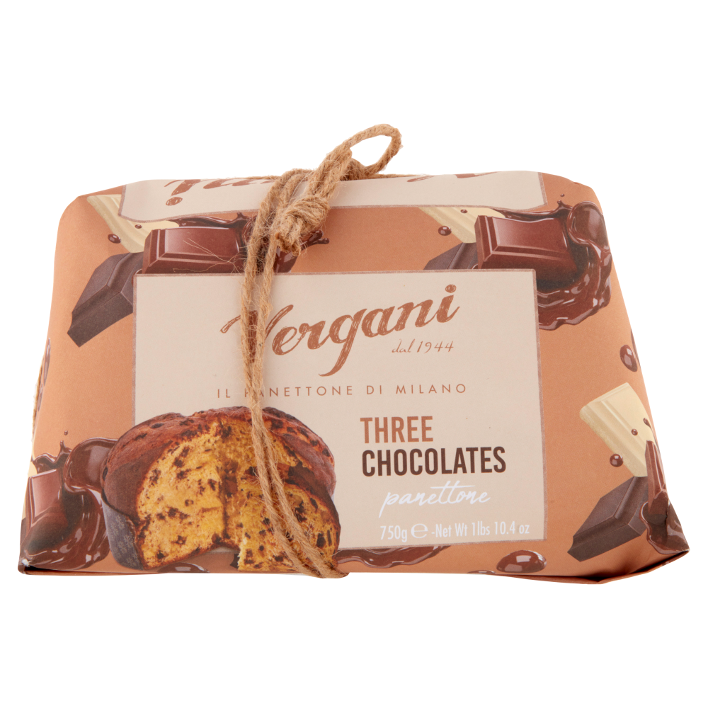 Vergani panettone ai Tre Cioccolati 750 g