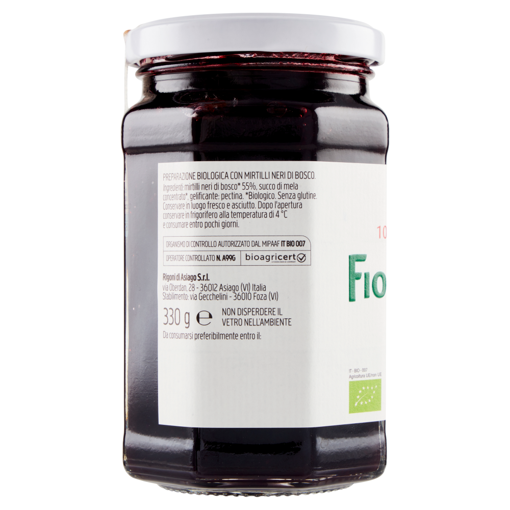 Rigoni di Asiago Fiordifrutta Mirtilli neri di bosco bio 330 g