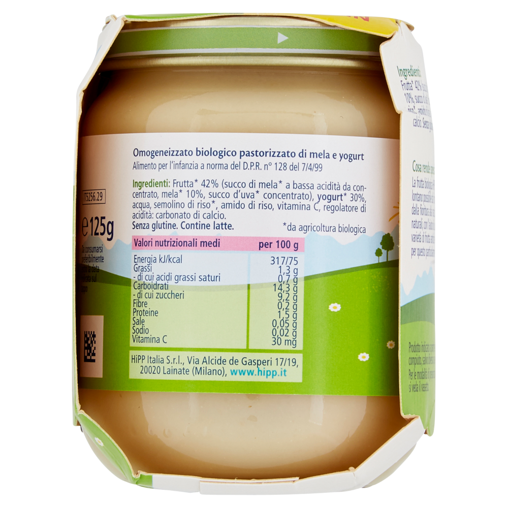 HiPP Biologico Mela e yogurt Omogeneizzato 2 x 125 g