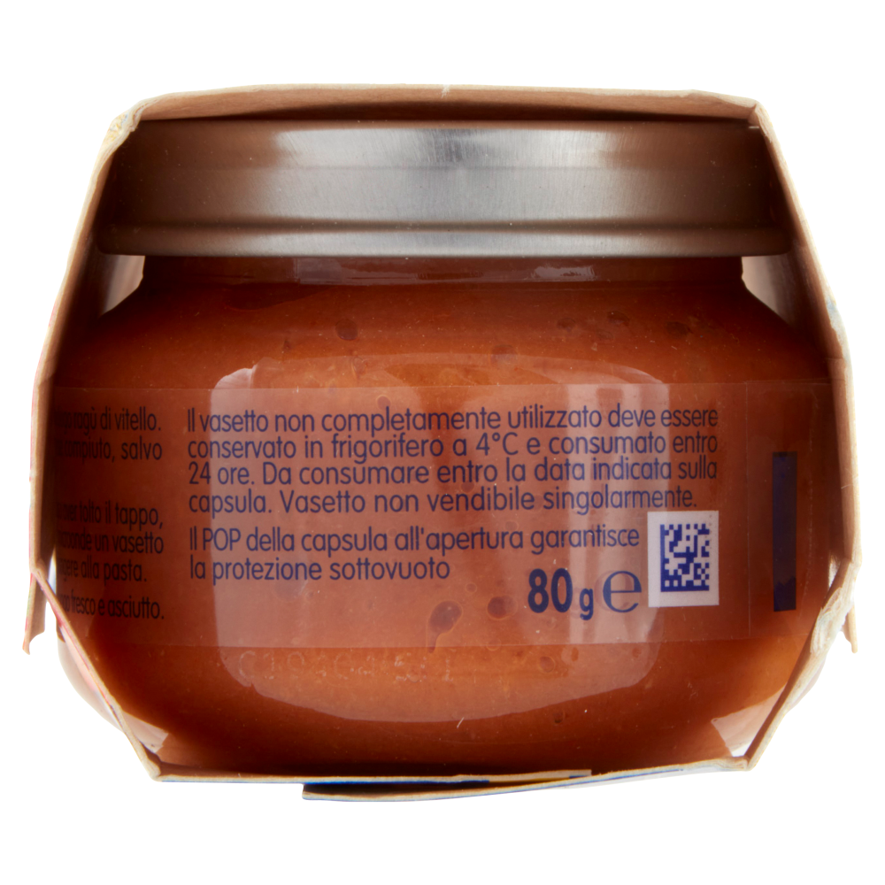 MELLIN Primo Sugo per la preparazione di pastine, Ragù di Vitello 2 x 80 g