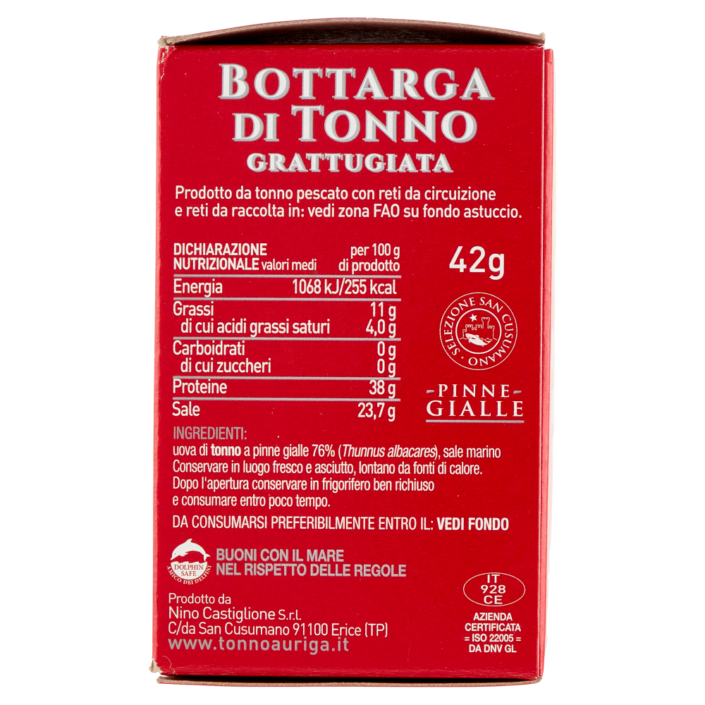 Auriga Selezione San Cusumano Bottarga di Tonno Grattugiata 42 g