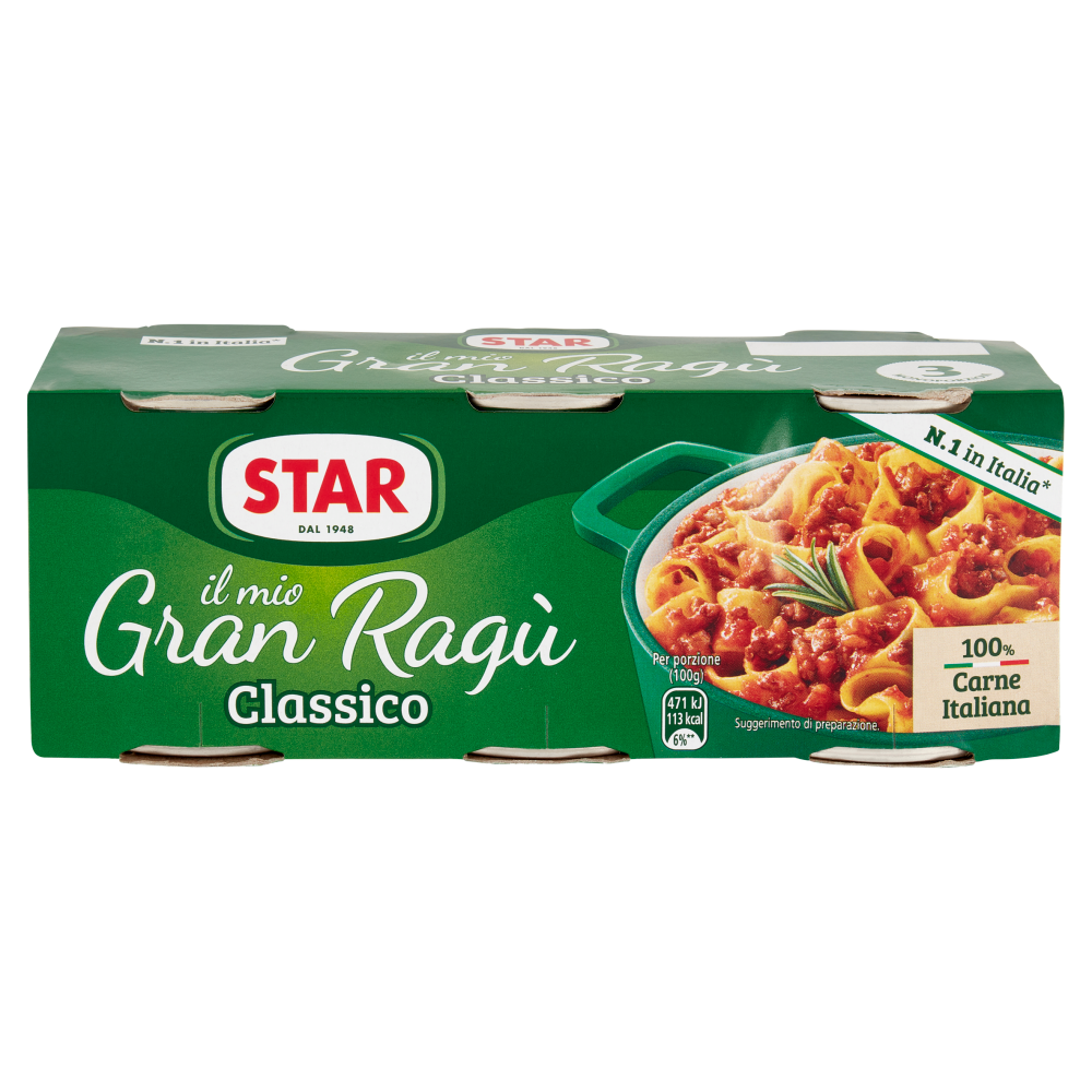 Star il mio Gran Ragù Classico 3 x 100 g