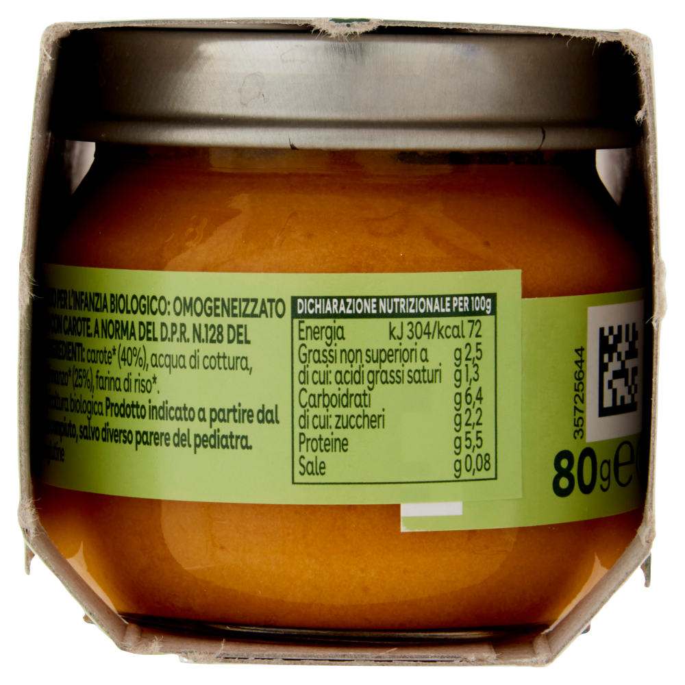 Plasmon semplicemente bio manzo con carote 2 x 80 g