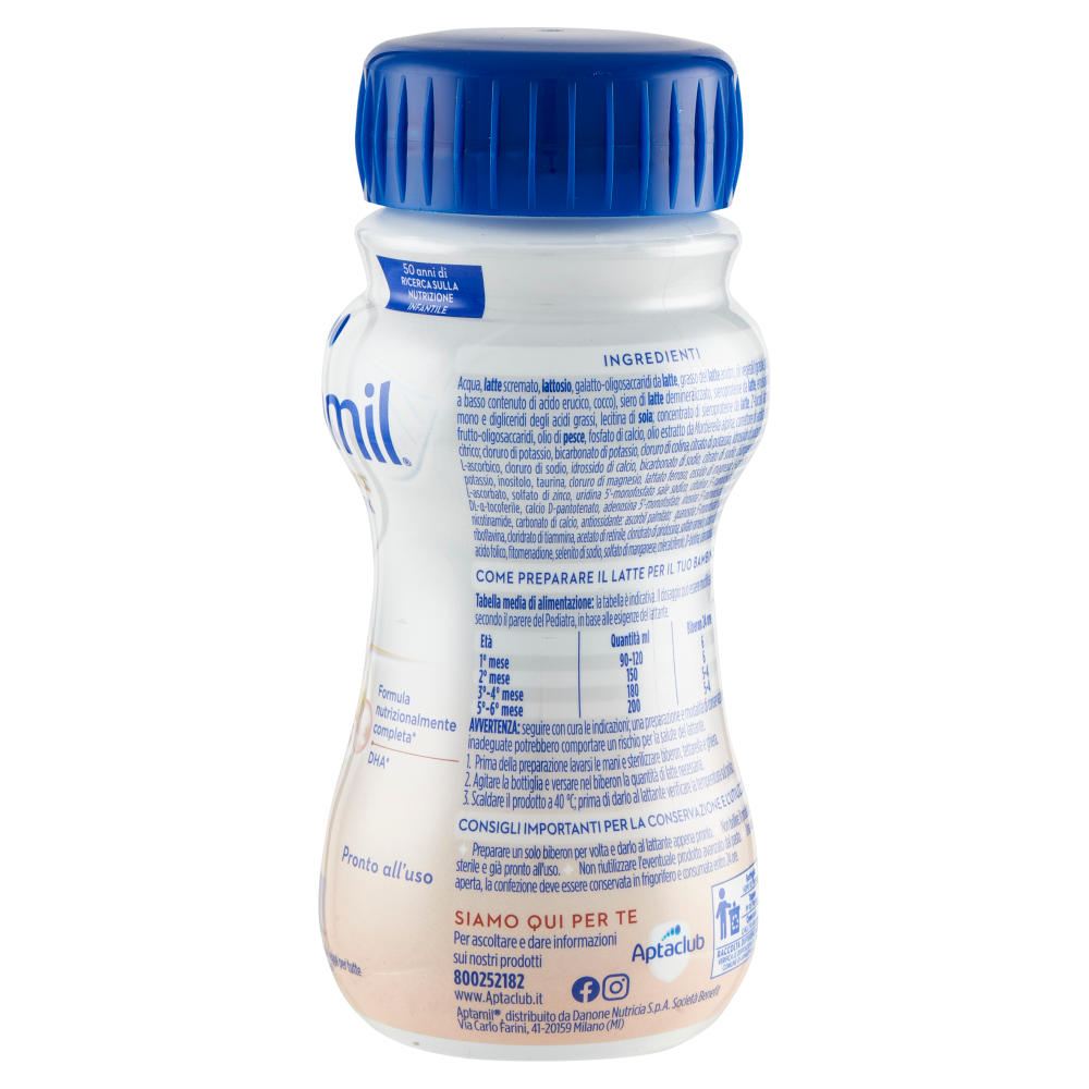 APTAMIL Profutura Duobiotik 1 - Latte per lattanti liquido dalla Nascita al  6° mese compiuto 200ml