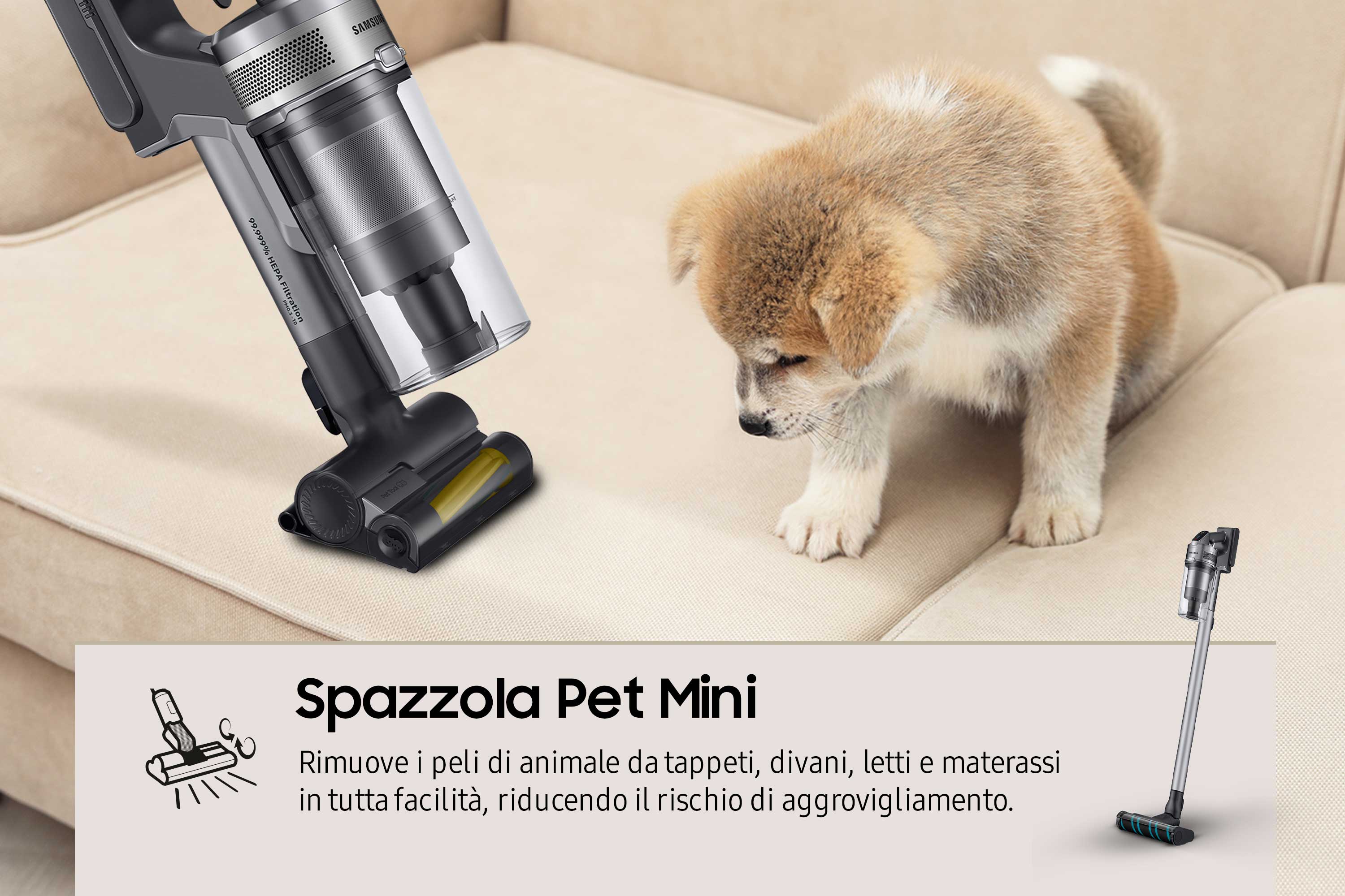 Samsung Aspirapolvere senza filo Jet™ 75E complete 200W VS20B75ACR5