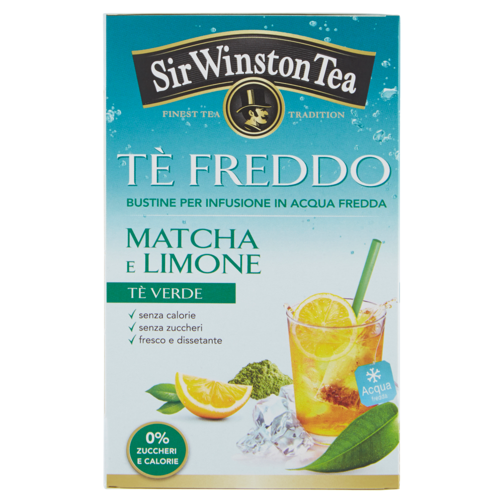 Sir Winston Tea Tè Freddo Matcha e Limone 18 x 2,5 g