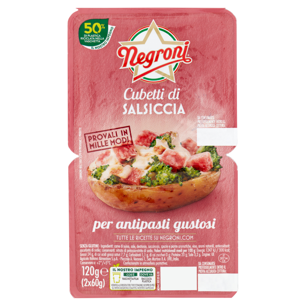 Negroni Cubetti di Salsiccia 2 x 60 g