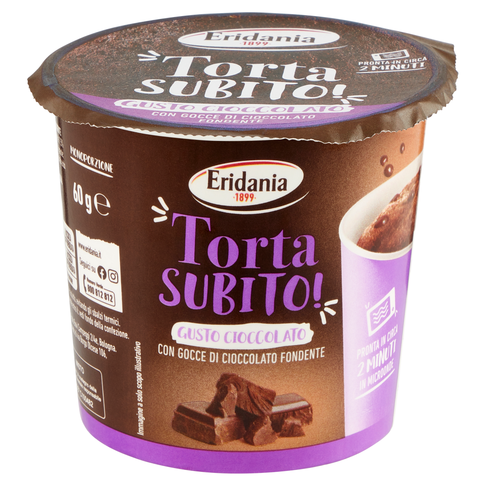 Eridania Torta Subito! Gusto Cioccolato 60 g