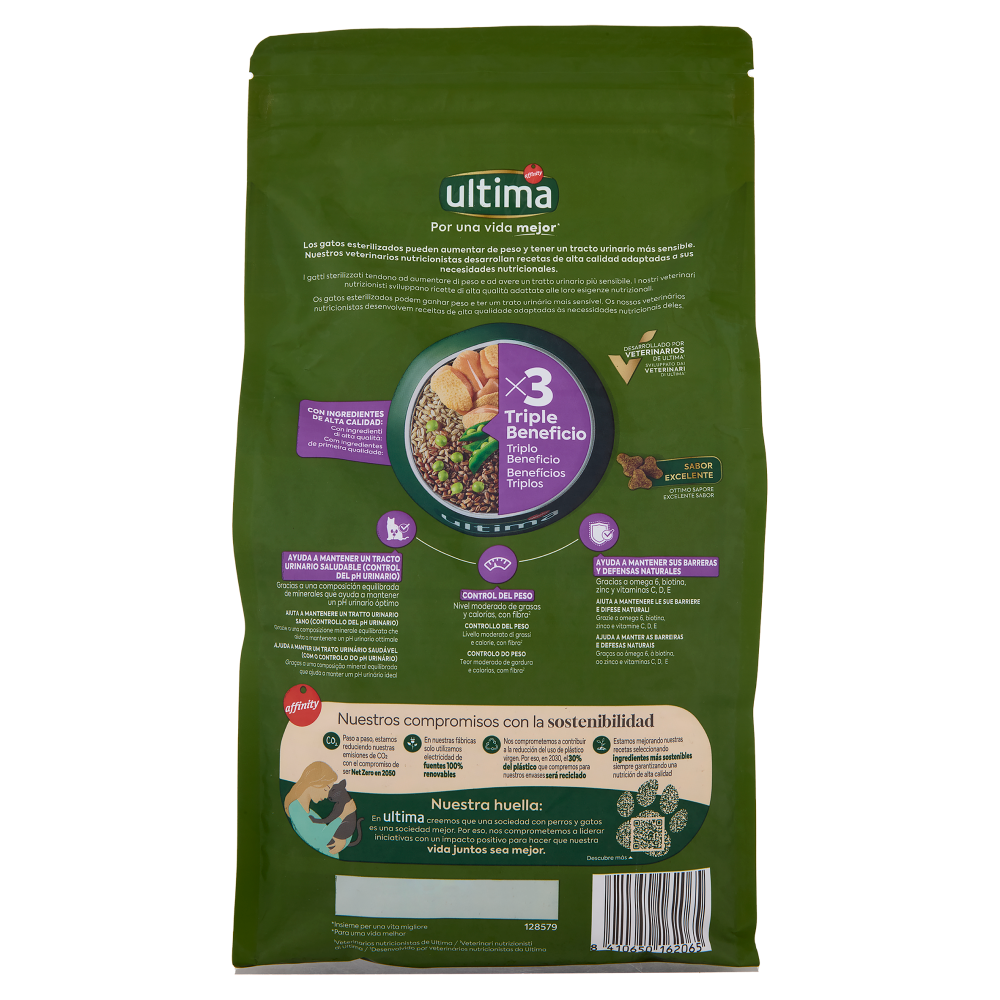 ultima Cat Sterilizzati Adulto 1-10 Anni con Pollo 1,5 kg