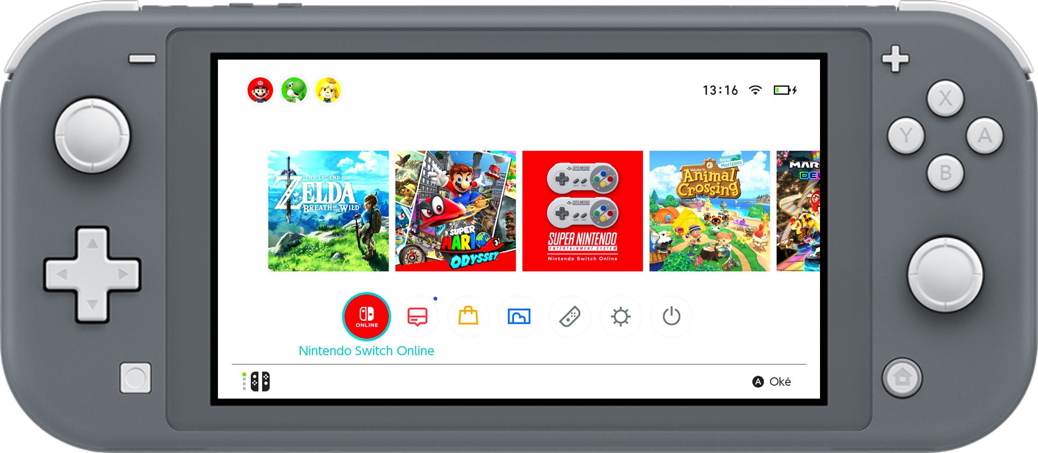 Nintendo Switch Lite console da gioco portatile 14 cm (5.5") 32 GB Touch screen Wi-Fi Grigio