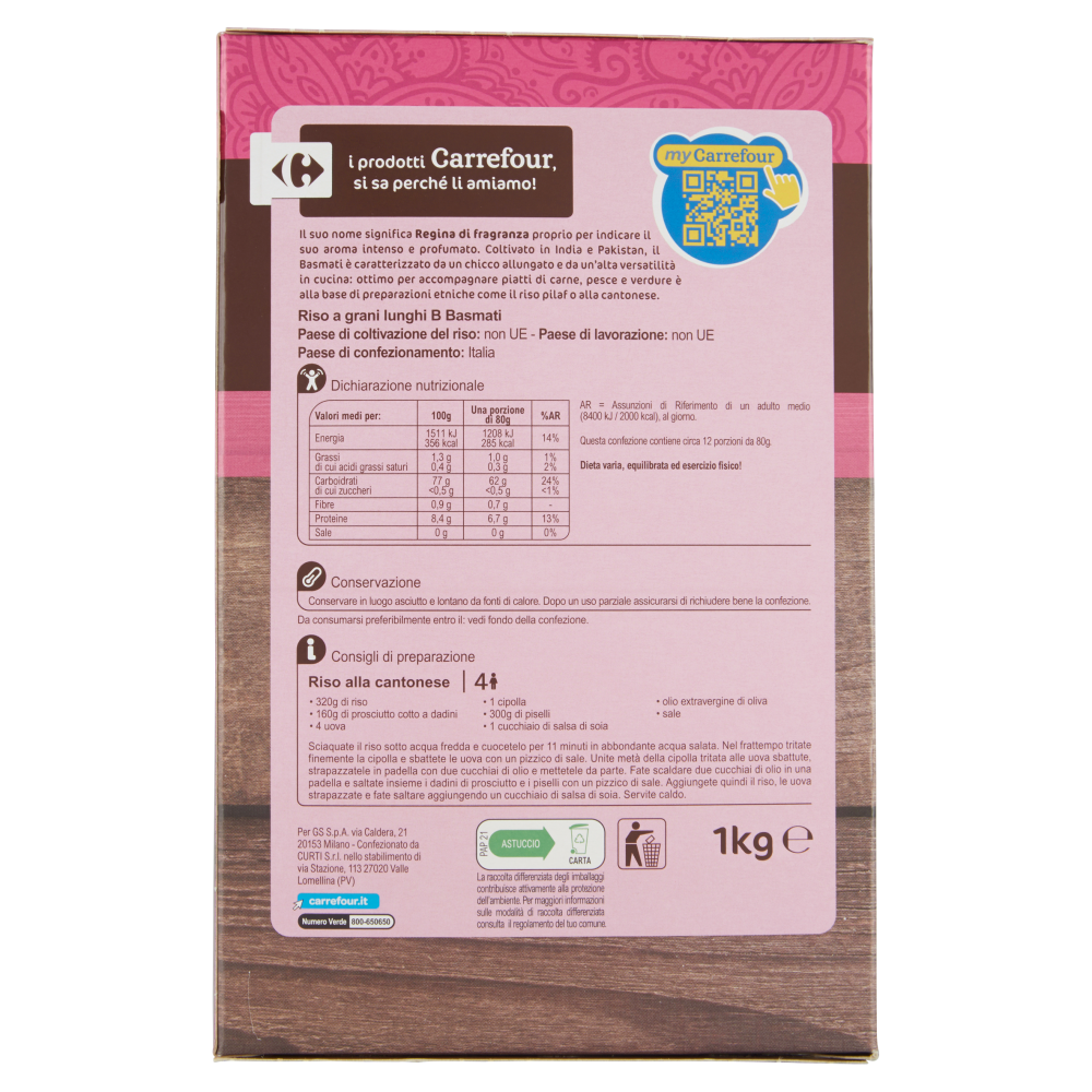 Carrefour Riso Basmati 1 kg