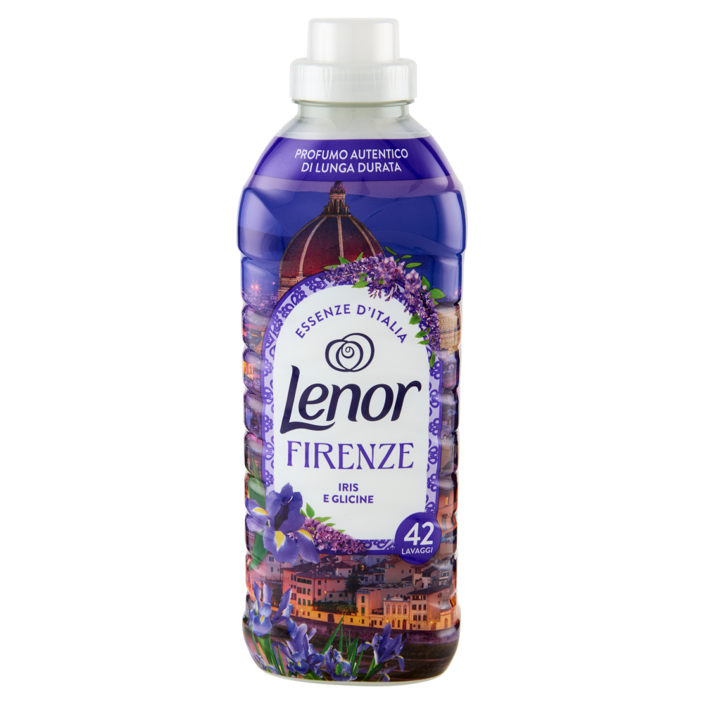Lenor Essenze D'Italia Firenze Ammorbidente Concentrato Iris e Glicine, 42 Lavaggi 882 ml