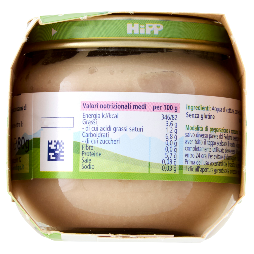 HiPP Biologico Pollo Omogeneizzato con Carne 2 x 80 g