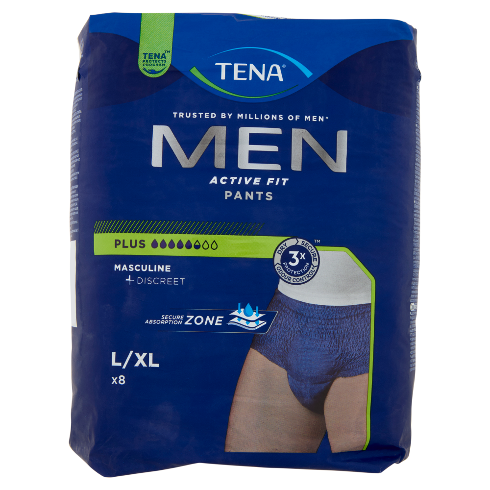 Tena Men Active Fit Pants Plus L/XL 8 pz