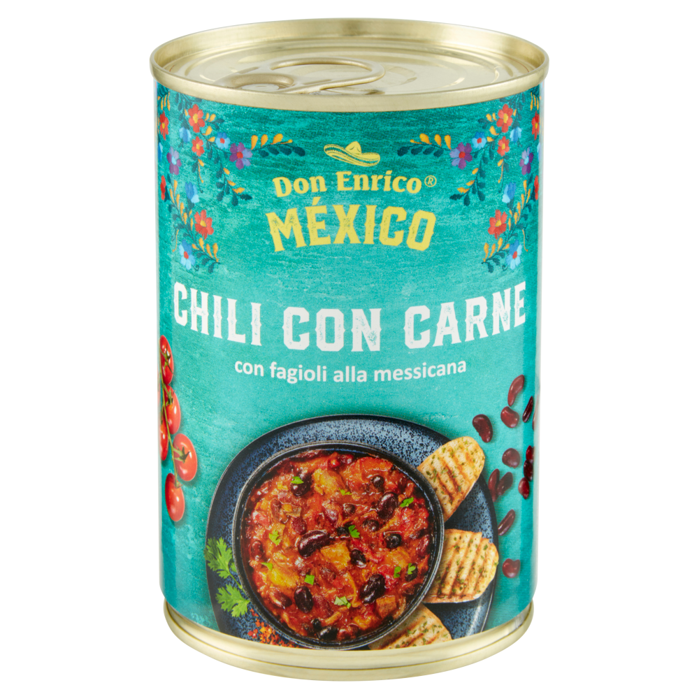 Don Enrico México Chili con Carne con fagioli alla messicana 400 g