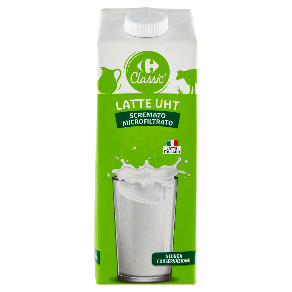 Carrefour Classic Latte UHT Scremato Microfiltrato 1000 ml