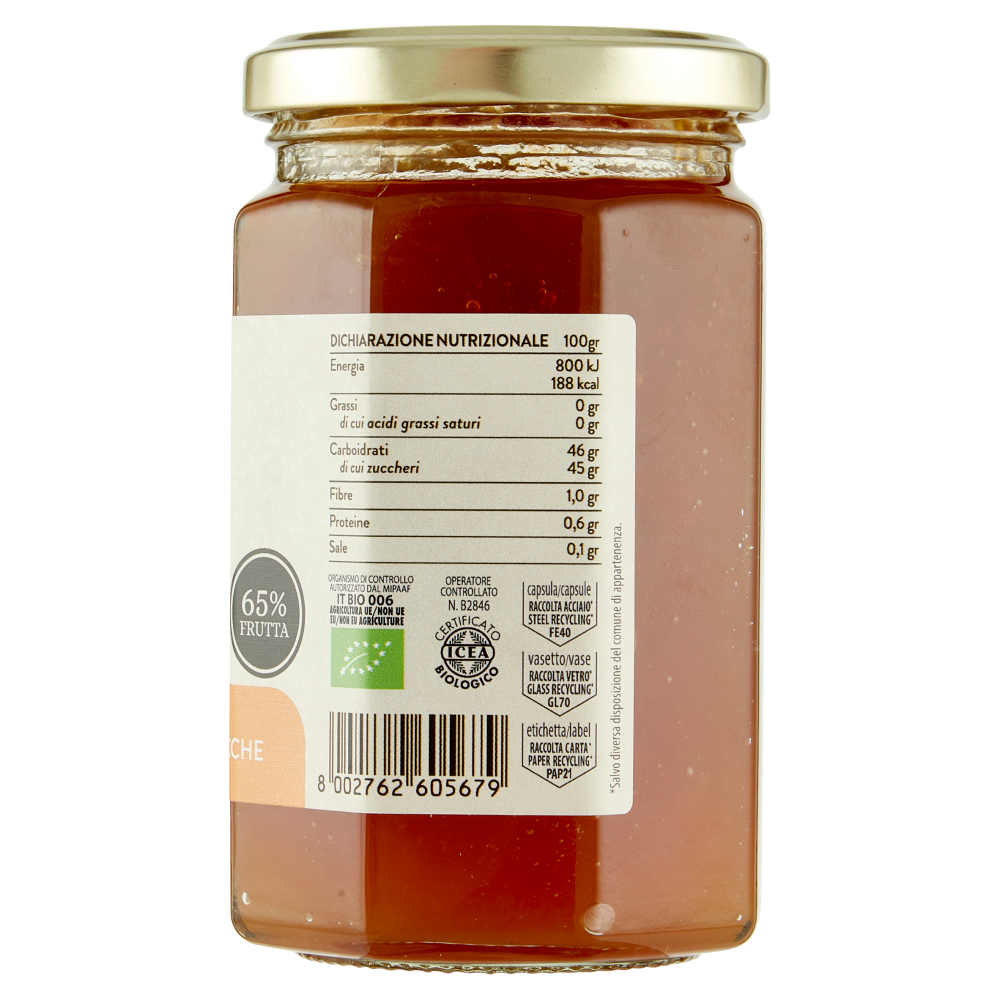 Apicoltura Casentinese Confettura Extra Bio Albicocche 330 g