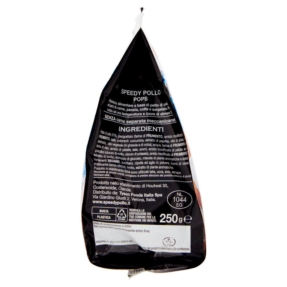 Speedy Pollo Pops Cotti e Surgelati 250 g