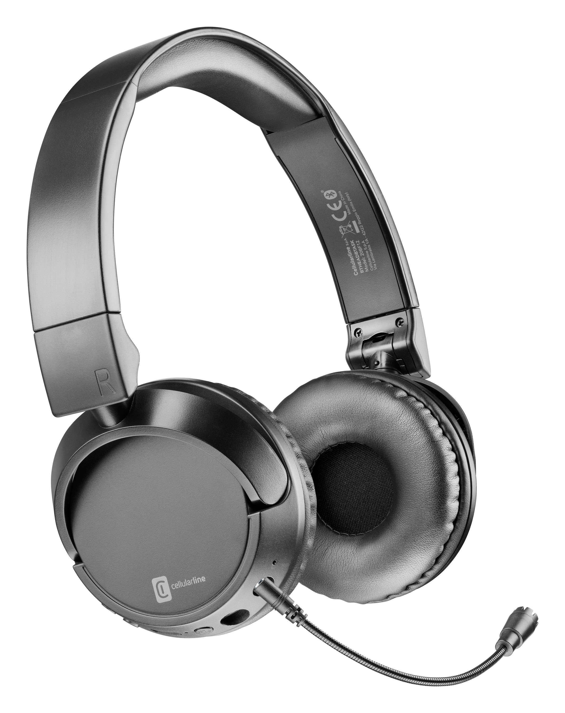 Cellularline HOME & OFFICE - TASK Cuffia con microfono rimovibile