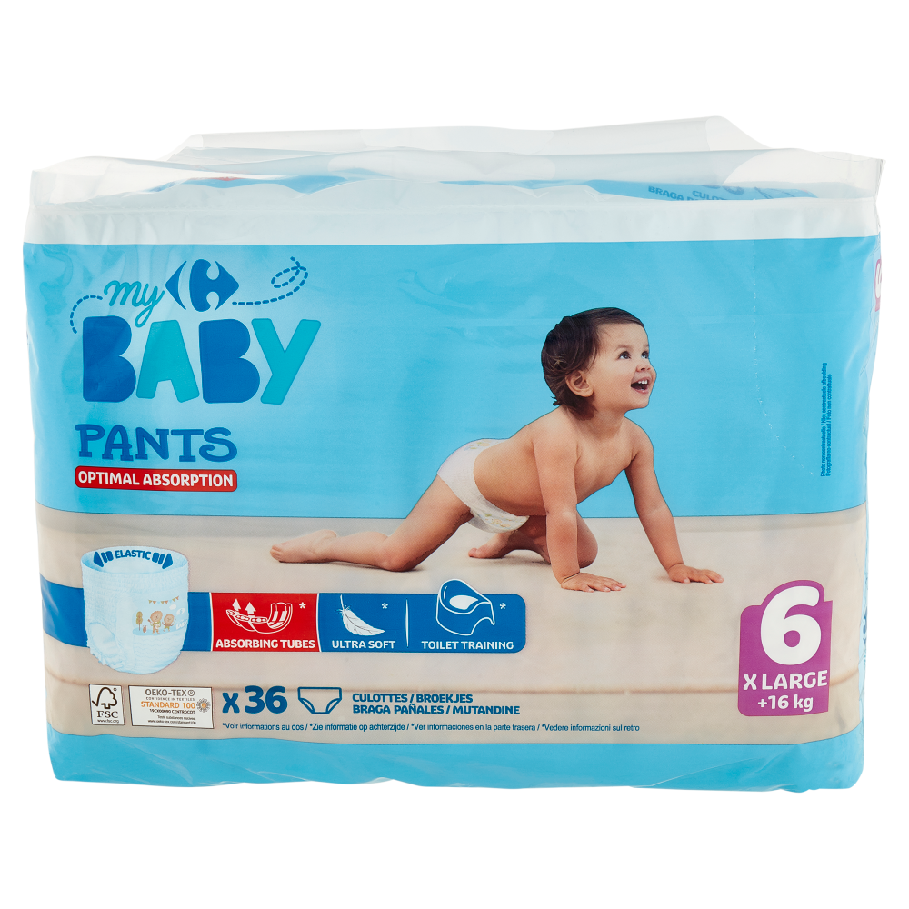 Carrefour my Baby Pants  6 XLarge +16 kg 36 pz