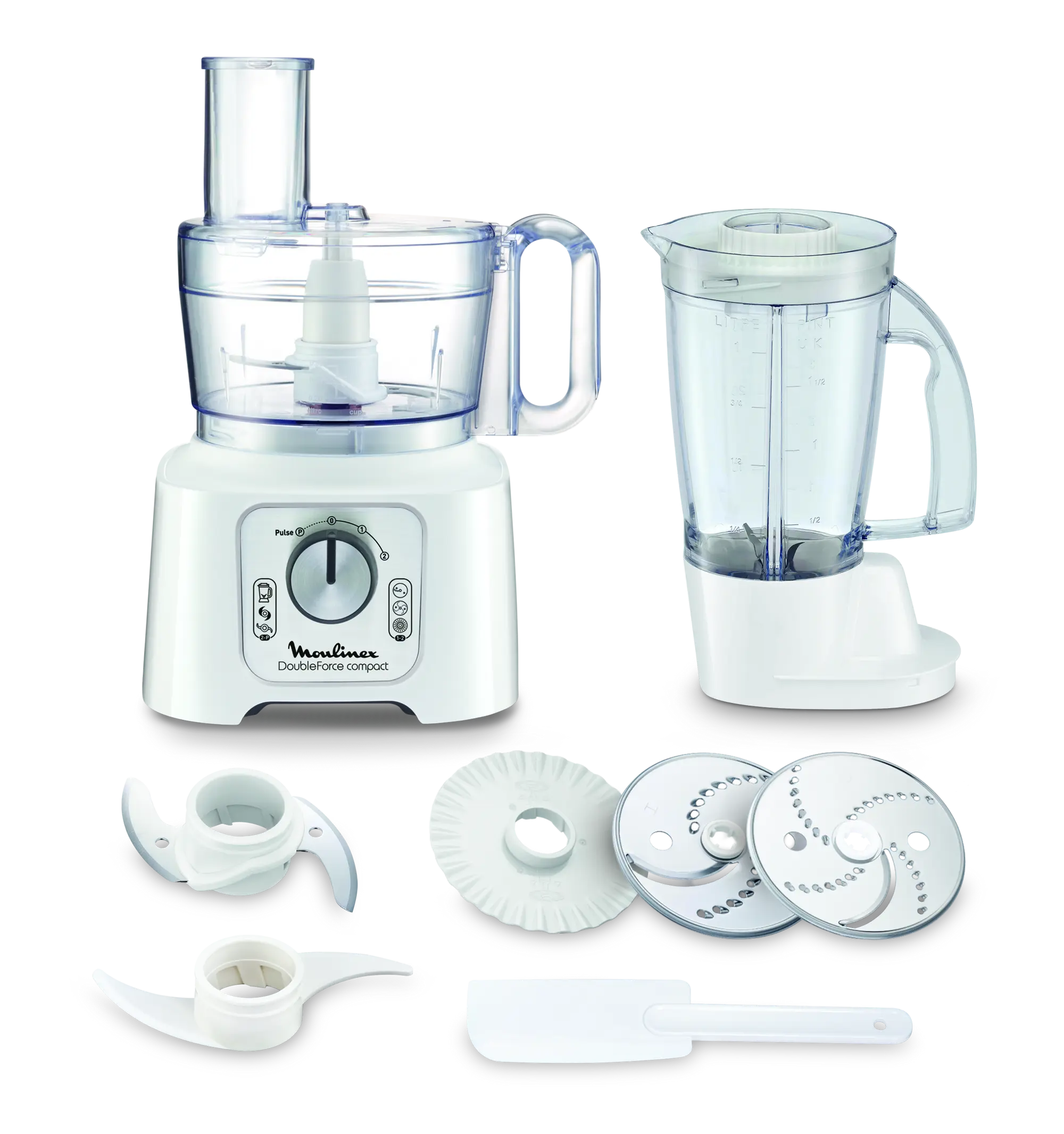 Moulinex DoubleForce Compact Robot da cucina multifunzione FP544111